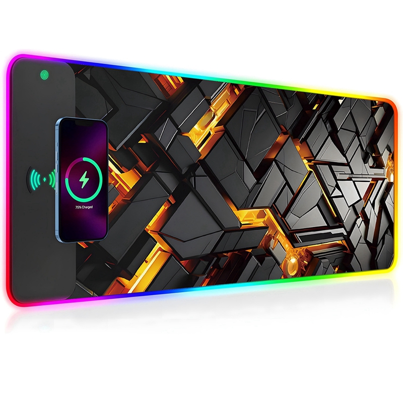 Mouse Charging Pad - Super Sale RGB Draadloze Oplaadmuismat Bureau