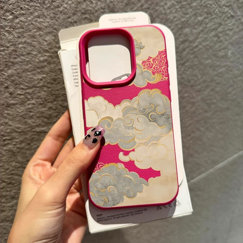Tech Accessories Apple - Guofeng contrastkleurige siliconen rubberen telefoonhoes voor