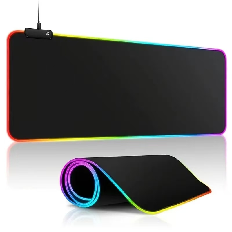Mouse Charging Pad - LED-licht muismat RGB-toetsenbordhoes Bureaumat Kleurrijk oppervlak