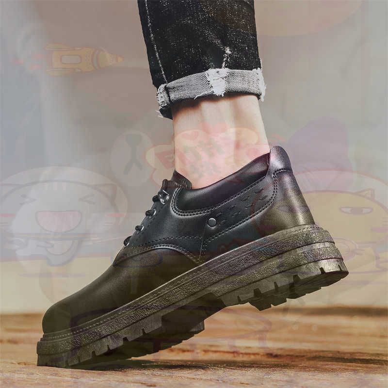 Useful Tech Accessories Gifts For Husband - Donker natuurlijk leer Mode-sneakers Tennis Herensneakers