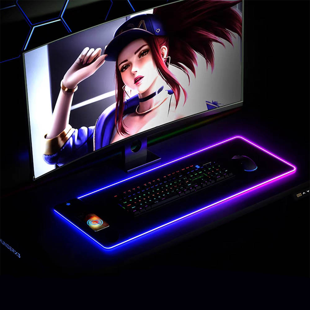 Mouse Charging Pad - RGB-muismat met draadloze oplader 15W snel