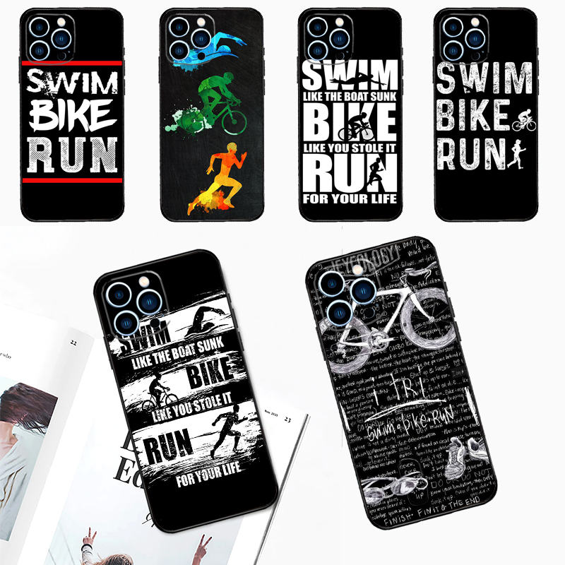 Tech Accessories Iphone - Swim Bike Run Triathlon Case Voor