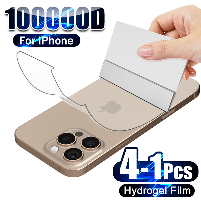 4-1 Stuks Terug Hydrogel Film  - Tech Accessories Apple recensie en prijs