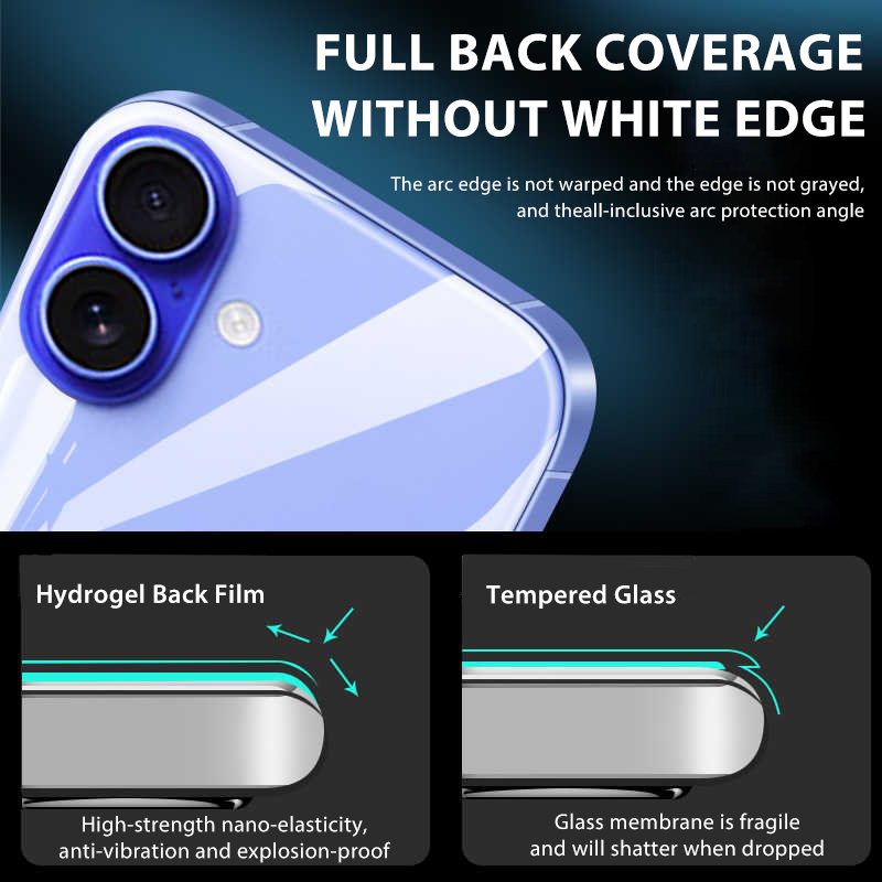 4-1 Stuks Terug Hydrogel Film  - Tech Accessories Apple recensie en prijs