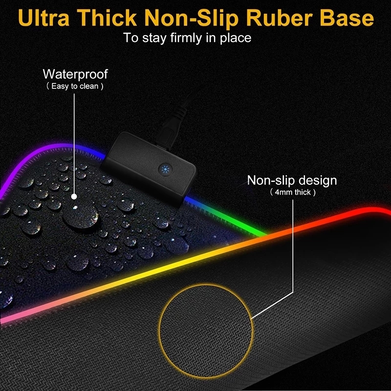 LED-licht muismat RGB-toetsenb - Mouse Charging Pad recensie en prijs